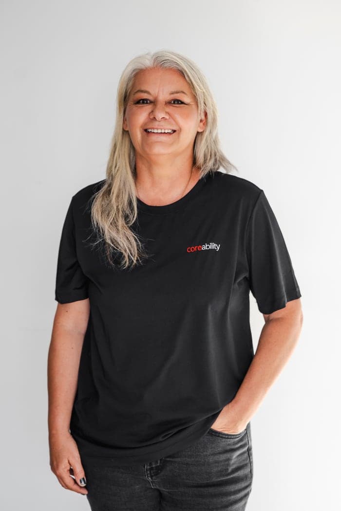 A Coreability support worker