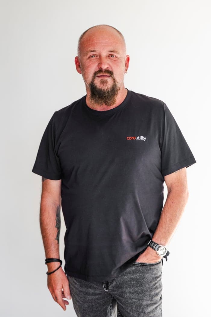 A Coreability support worker